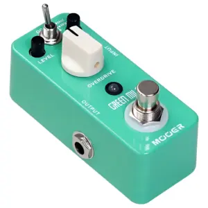 Pedal Efectos Mooer Mod1 Green Mile Overdrive Color Verde