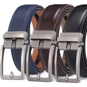 Cinturón De Cuero Genuino Para Hombre