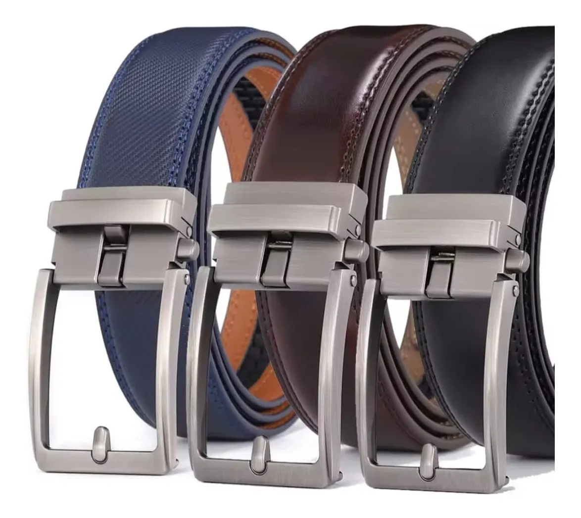 Cinturón De Cuero Genuino Para Hombre