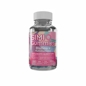 Simi Gummies Biotina + Multivitaminico 60 Gomitas Sin Azúcar