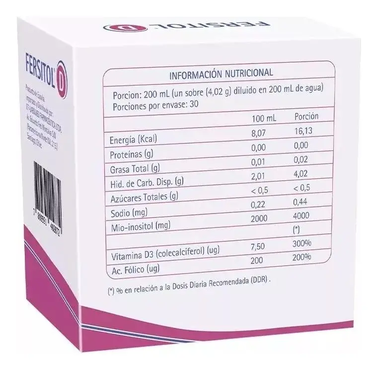 Fersitol D - Resistencia Insulina Sop 30 Sobres - Imagen 2