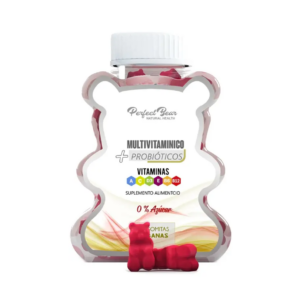 Multivitamínico+Probióticos 60u Sabor Frutos rojos - Perfect Bear