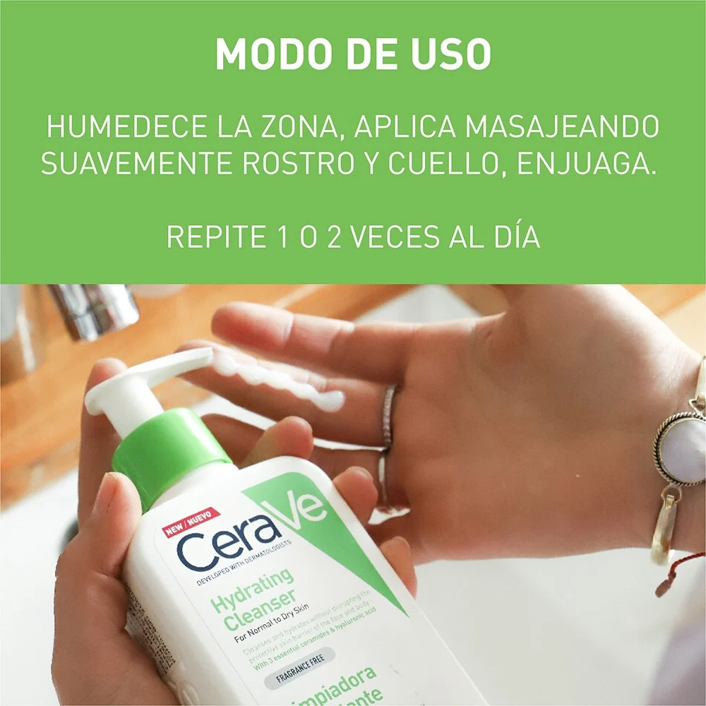 Cerave Limpiador Hidratante 473 Ml Piel Normal A Seca - Imagen 4