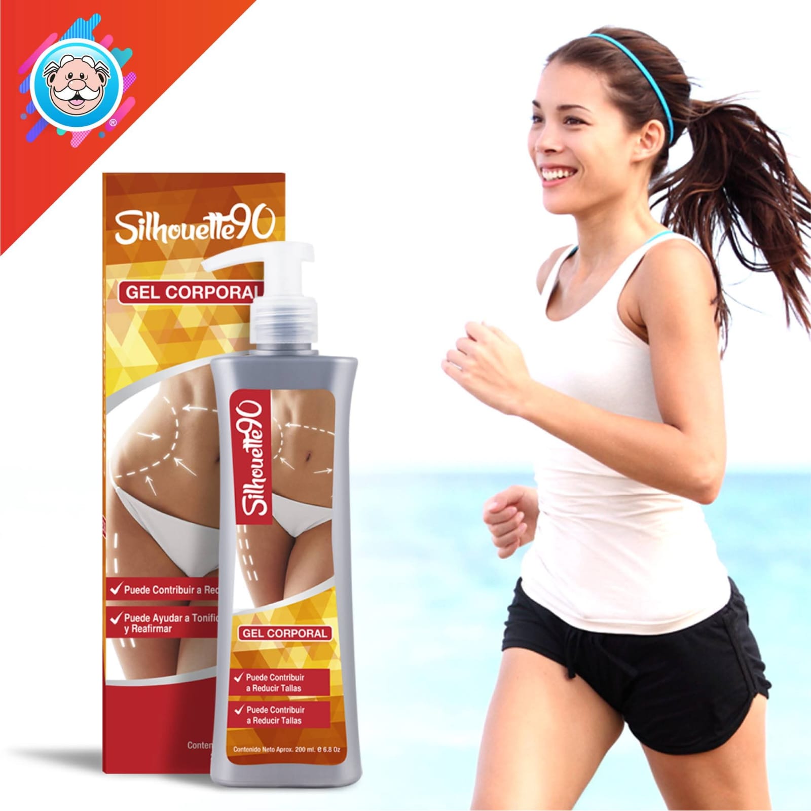 Gel Corporal Reductor De Tallas Silhoutte90 - Dr Simi Menta - Imagen 3