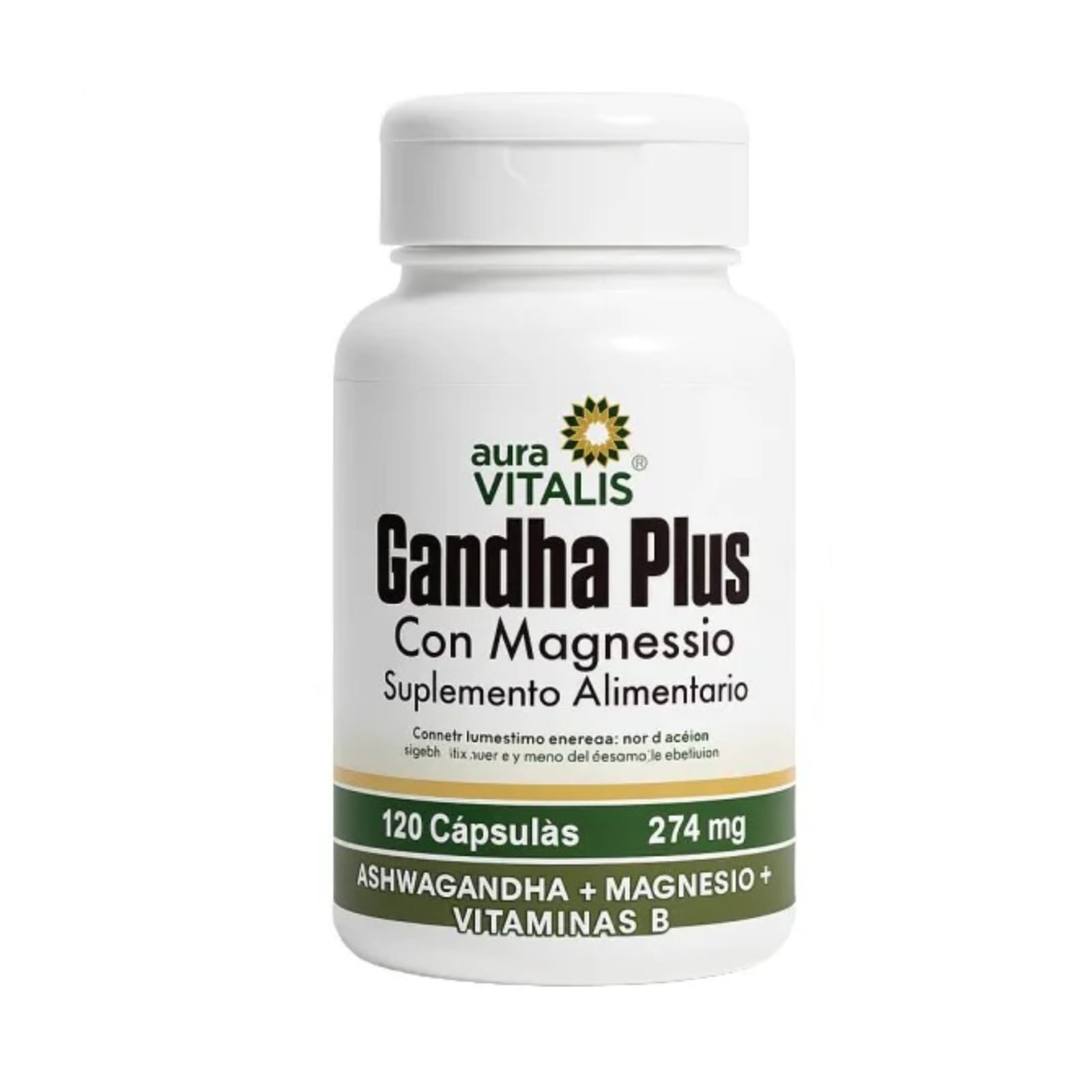 Gandha Plus Aura Vitalis con Magnesio Cápsulas