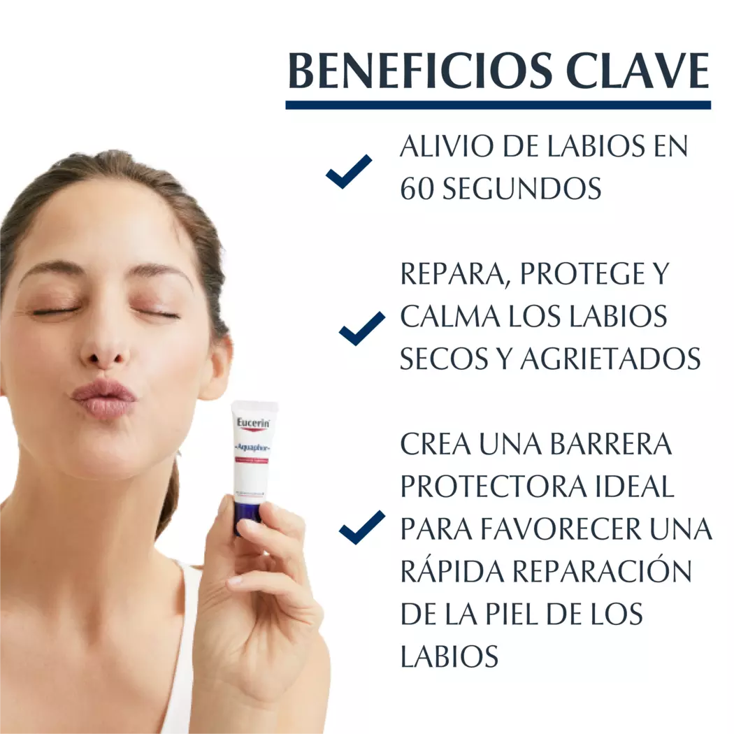 Eucerin Aquaphor Reparador Labial SOS 10 ml - Imagen 9