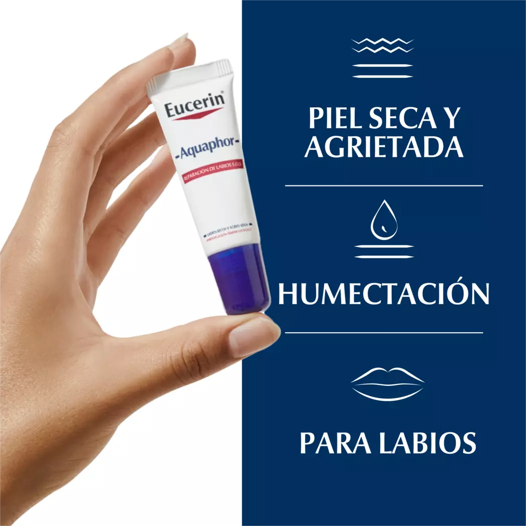 Eucerin Aquaphor Reparador Labial SOS 10 ml - Imagen 5