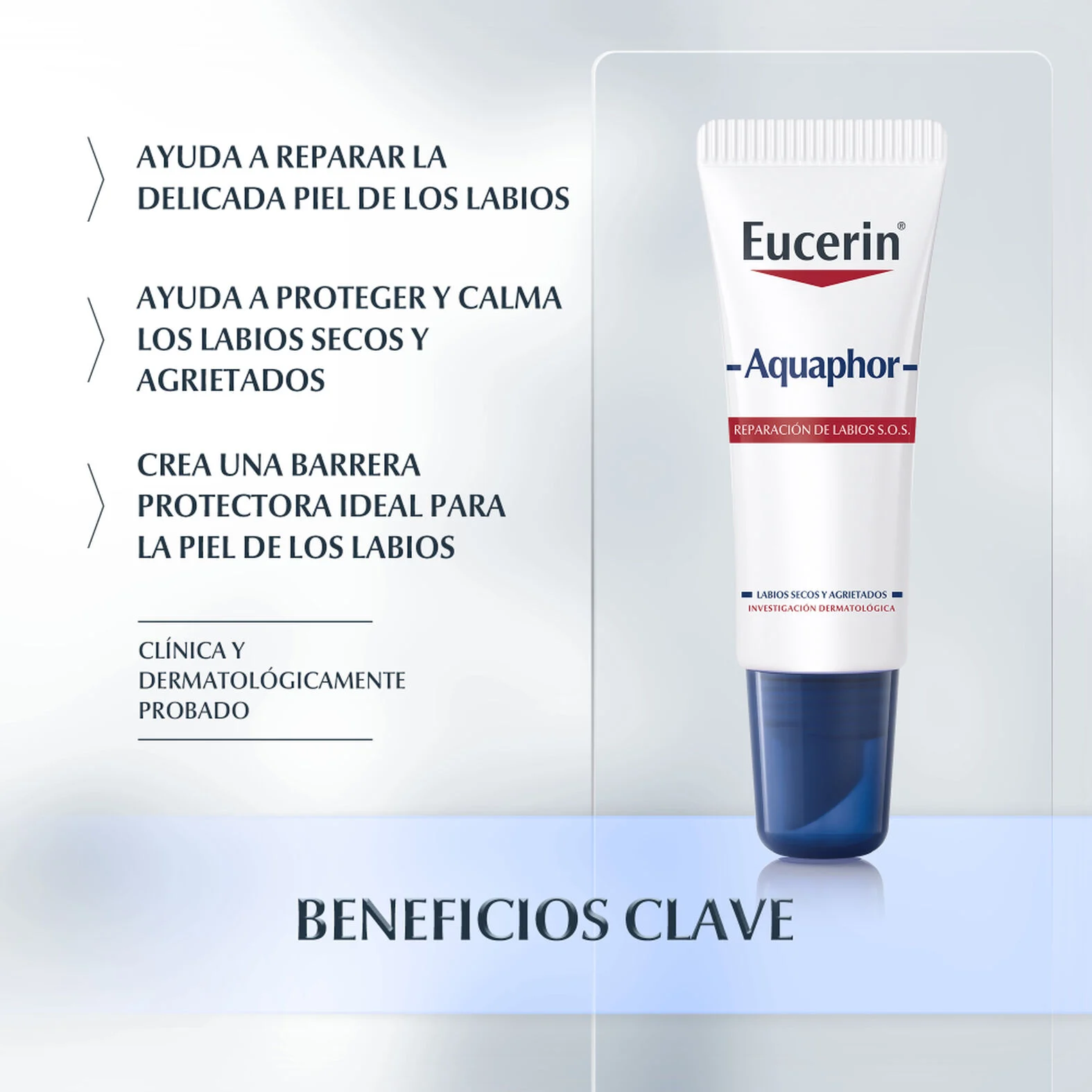Eucerin Aquaphor Reparador Labial SOS 10 ml - Imagen 6