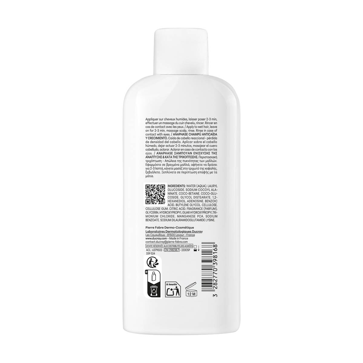 Ducray Anaphase+ Shampoo Complemento Fortificante 200 ml - Imagen 2